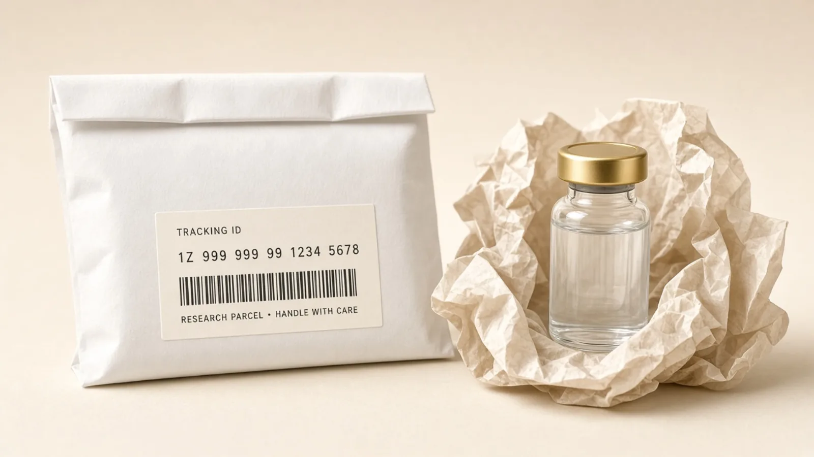 Secure, tracked BioLabs Research parcel