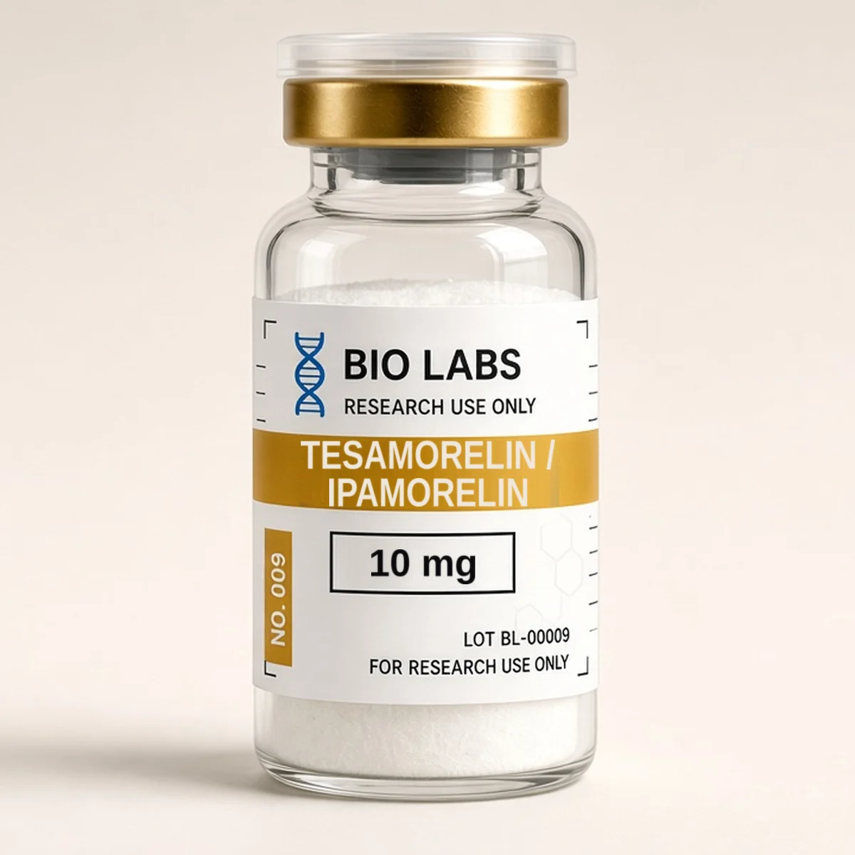 Tesamorelin / Ipamorelin 10 mg research vial, BioLabs Research